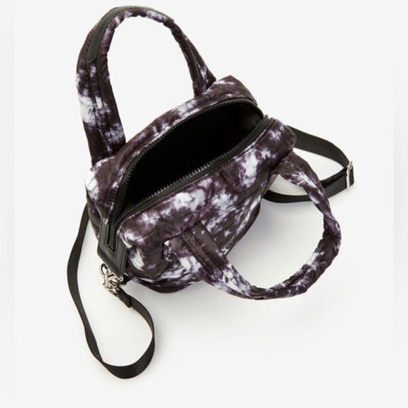 Sondra Roberts Squared | Mini Tote Bag | Tie Dye / Black White - Picture 3 of 5